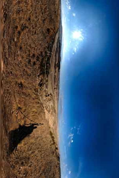 the bardenas reales in panorama 360°, travel to spain
