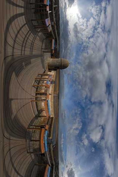 panorama 360° depuis la tour carbonniere en camargue près d'aigue morte