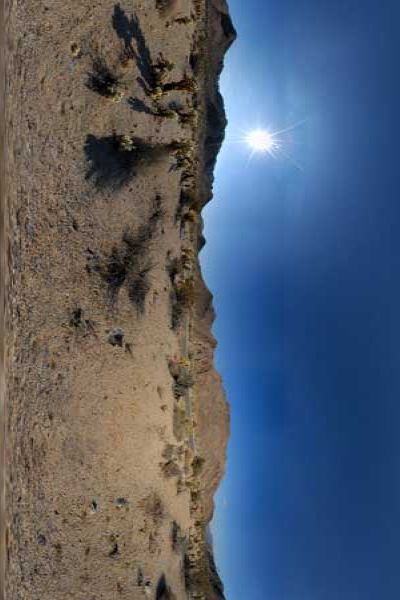 panoramas 360° of joshua tree national park in california
