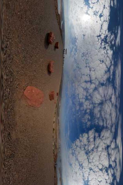 panorama 360° of powell lake in arizona