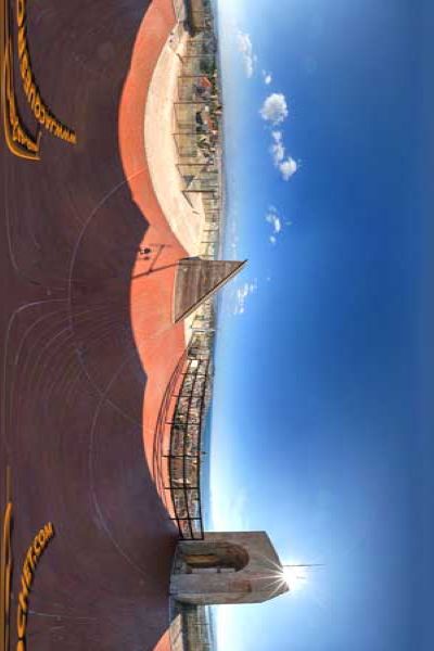 panorama 360° of cagliari in sardinia