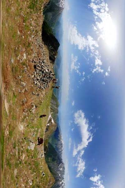 panorama 360° depuis le sommet du tabor dans le massif du taillefer en isère