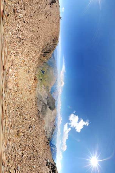panoramas 360° from the summit of the pyramide dans le massif du taillefer in isere, alps, france