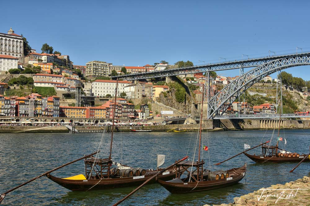 Ville de Porto au Portugal, au bord du Douro