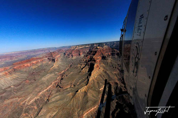 au dessus du Grand Canyon en hélicoptère, USA