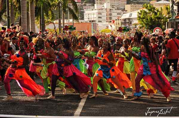 the carnival of Fort De France in Martinique