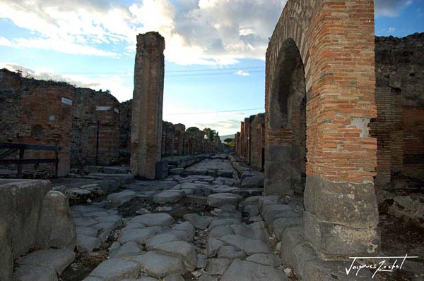 The streets of Pompeii, the ancient Roman city