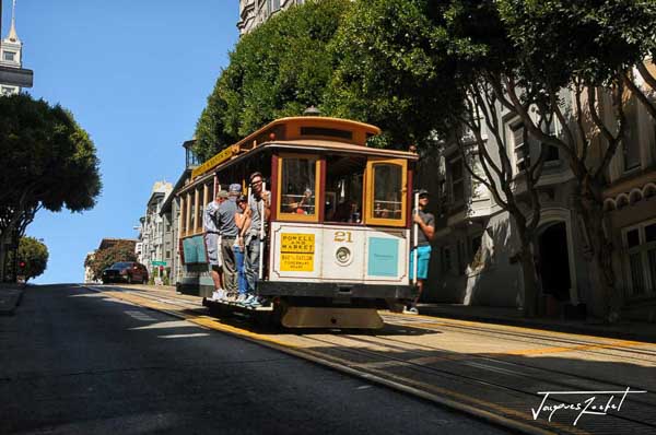 Tramway dans San Francisco en Californie