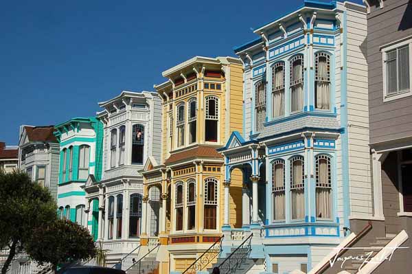 The painted ladies of san francisco in california