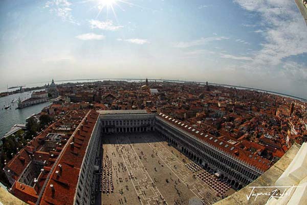 Place Saint Marc à Venise, vue depuis le campanil
