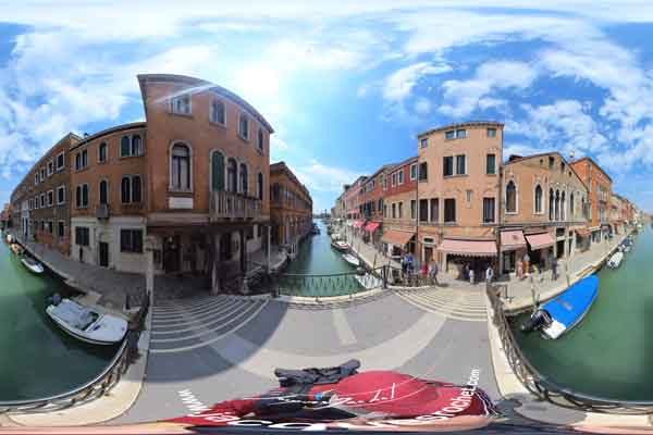 panoramas 360° de Murano dans la lagune de Venise