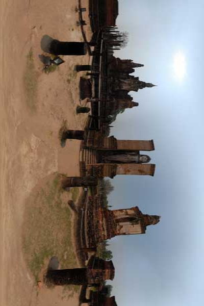 sukhothai temples in thailand, panoramas 360°