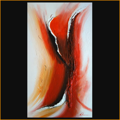 peinture abstraite sur bois de jacques rochet