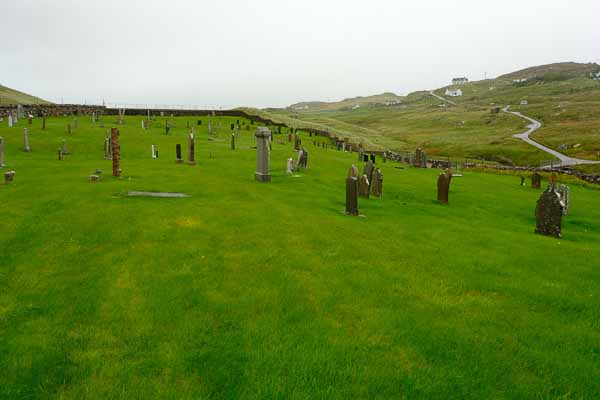 Paysage d'Ecosse, les cimetières