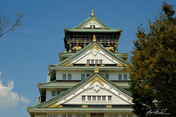 Le chateau de Osaka, Japon