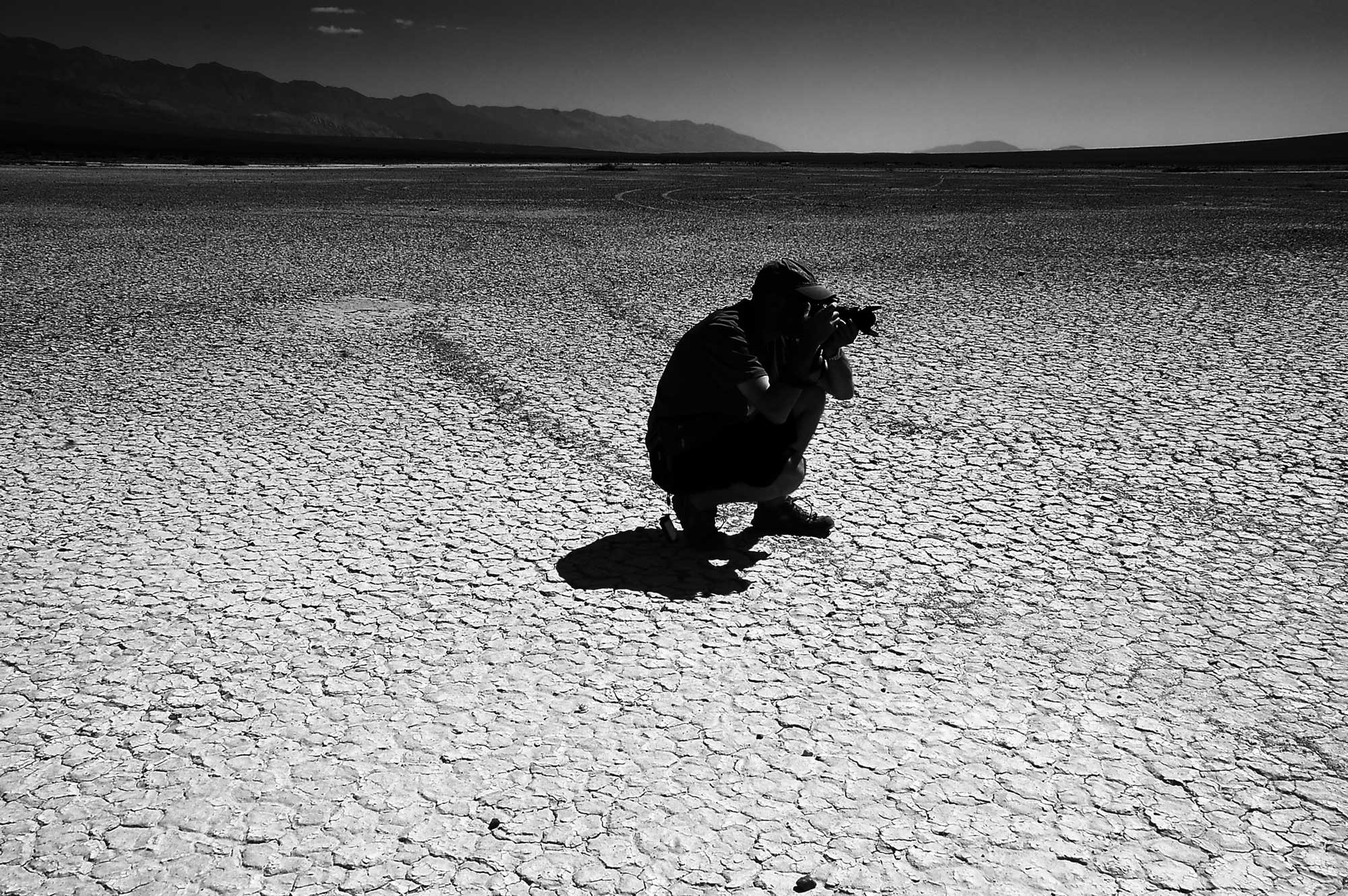 Death valley en noir et blanc